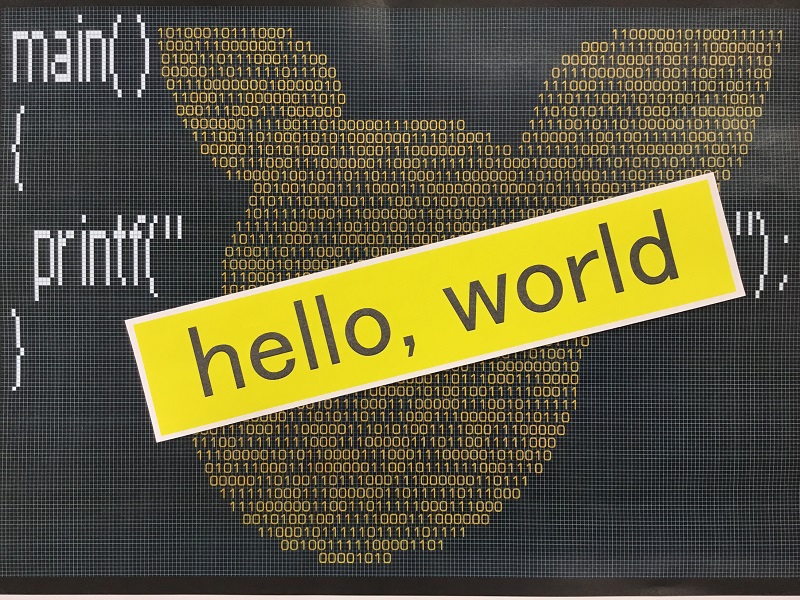 「hello,world」の展示の写真