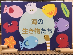 「海の生き物たち」の展示の写真